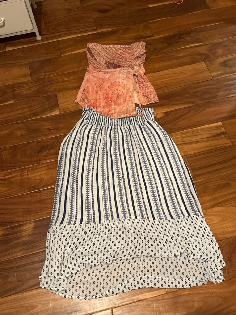 Studio west skirt a tiger mist tube top!